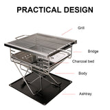 Portable Fire Pit & Grill